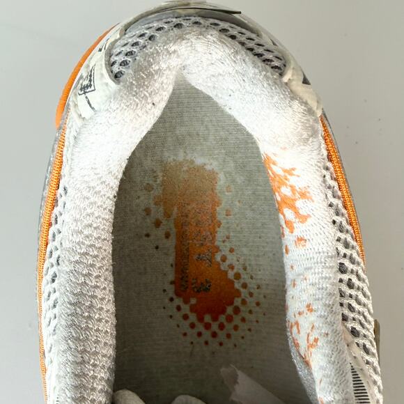 Brooks Ghost 3 3 Running Sneakers Shoes White Orange 1200711B831 Women 8 - Picture 12 of 13
